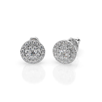 Illusion Earring (Round), 0.2 ct — 102-10018(3.0)