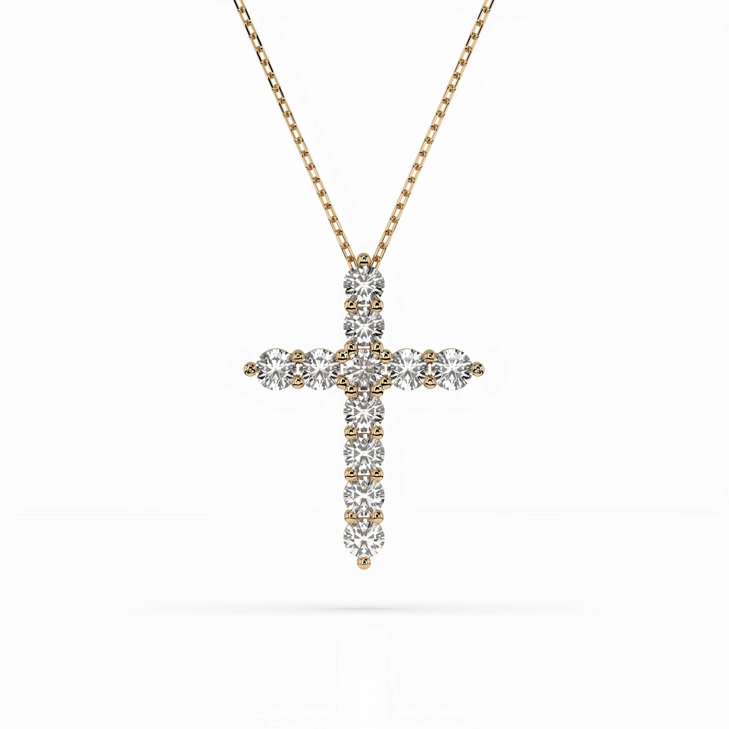 Minimalism Necklace (Round), 1.1 ct — 104-10039(3.0)