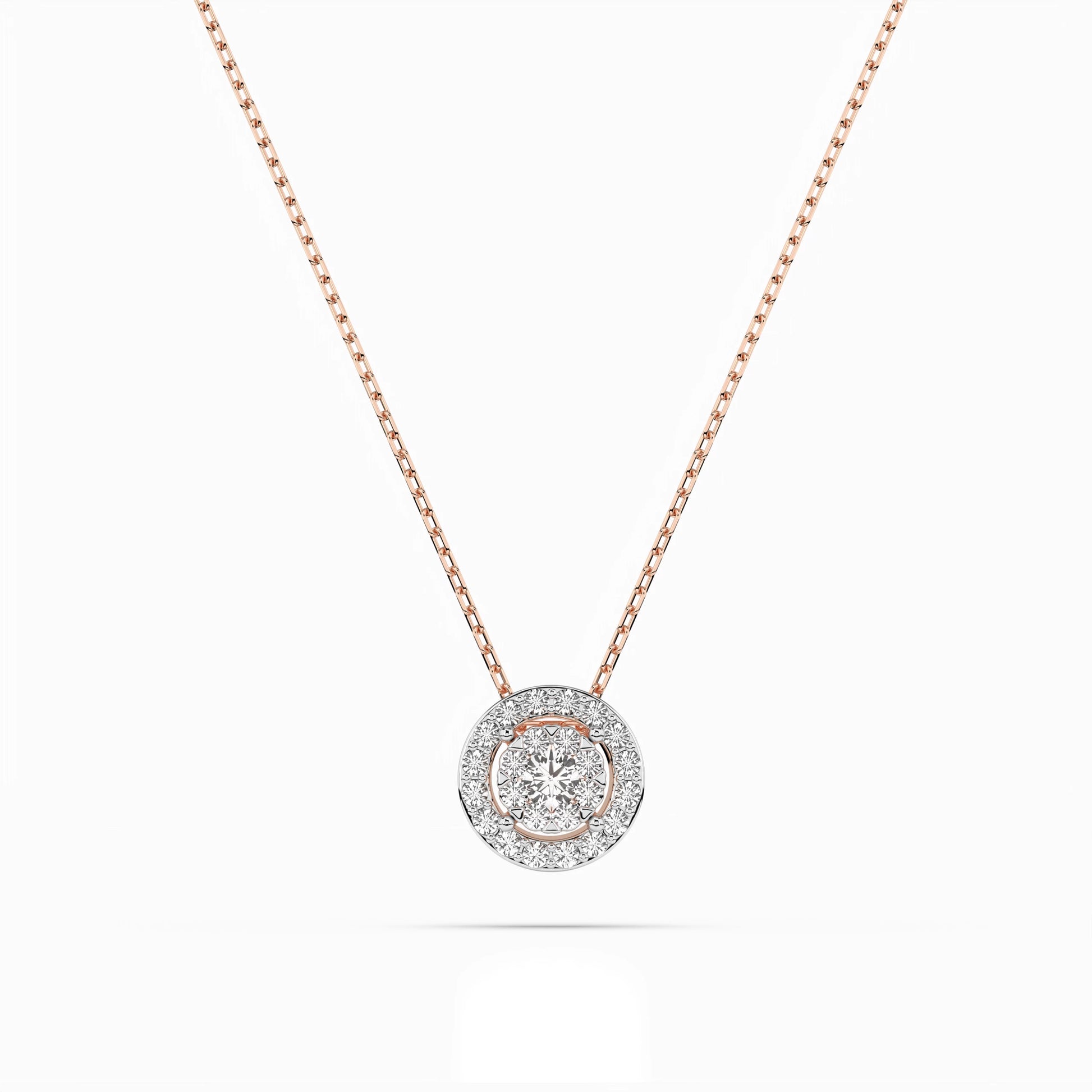 Illusion Necklace (Round), 0.1 ct — 104-10002(3.0)