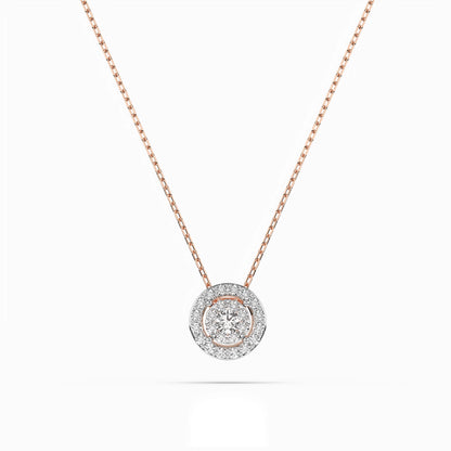 Illusion Necklace (Round), 0.1 ct — 104-10002(3.0)