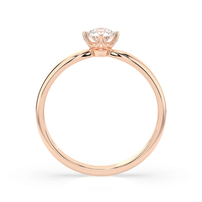 Solitaire Ring (Round), 0.3 ct — 101-10041(4.2)