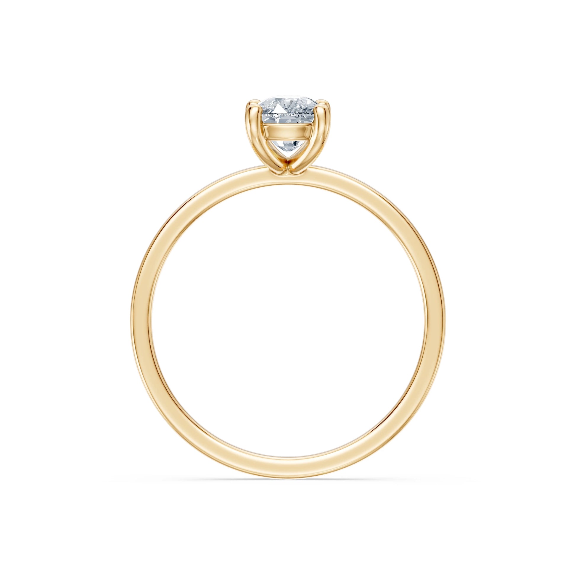 Cushion Lab Grown Diamond Solitaire Engagement Ring 1.0ct by Qutahia Jewellery
