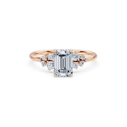 Emerald Lab Grown Diamond Classic Pave Eternity Ring 1.5ct by Qutahia Jewellery