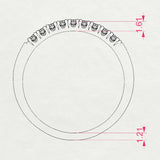 Eternity Ring (Round), 0.18 ct — 101-10044/2