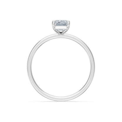 Emerald Lab Grown Diamond Solitaire Engagement Ring 1.0ct by Qutahia Jewellery