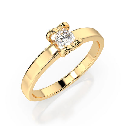 Solitaire Ring (Round), 0.15 ct — 101-10013(3.4)
