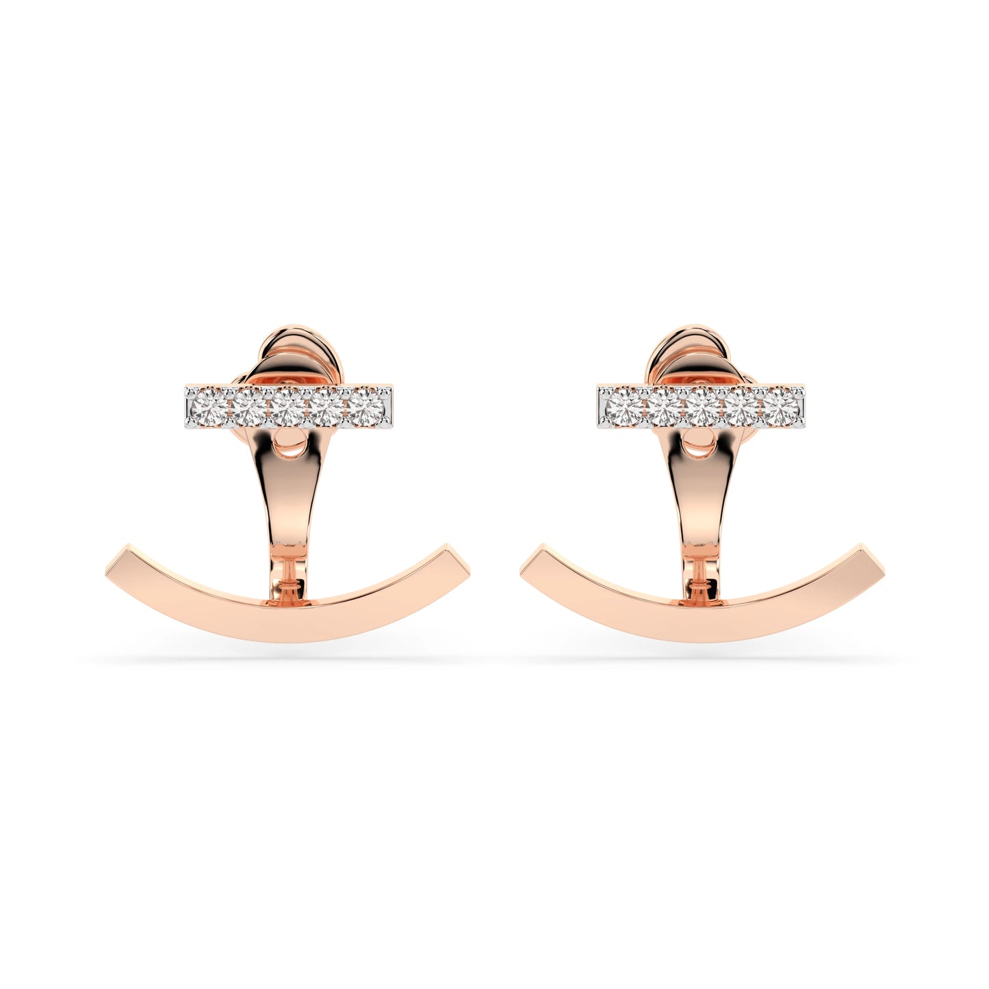 Minimalism Earring (Round), 0.15 ct — 102-10084