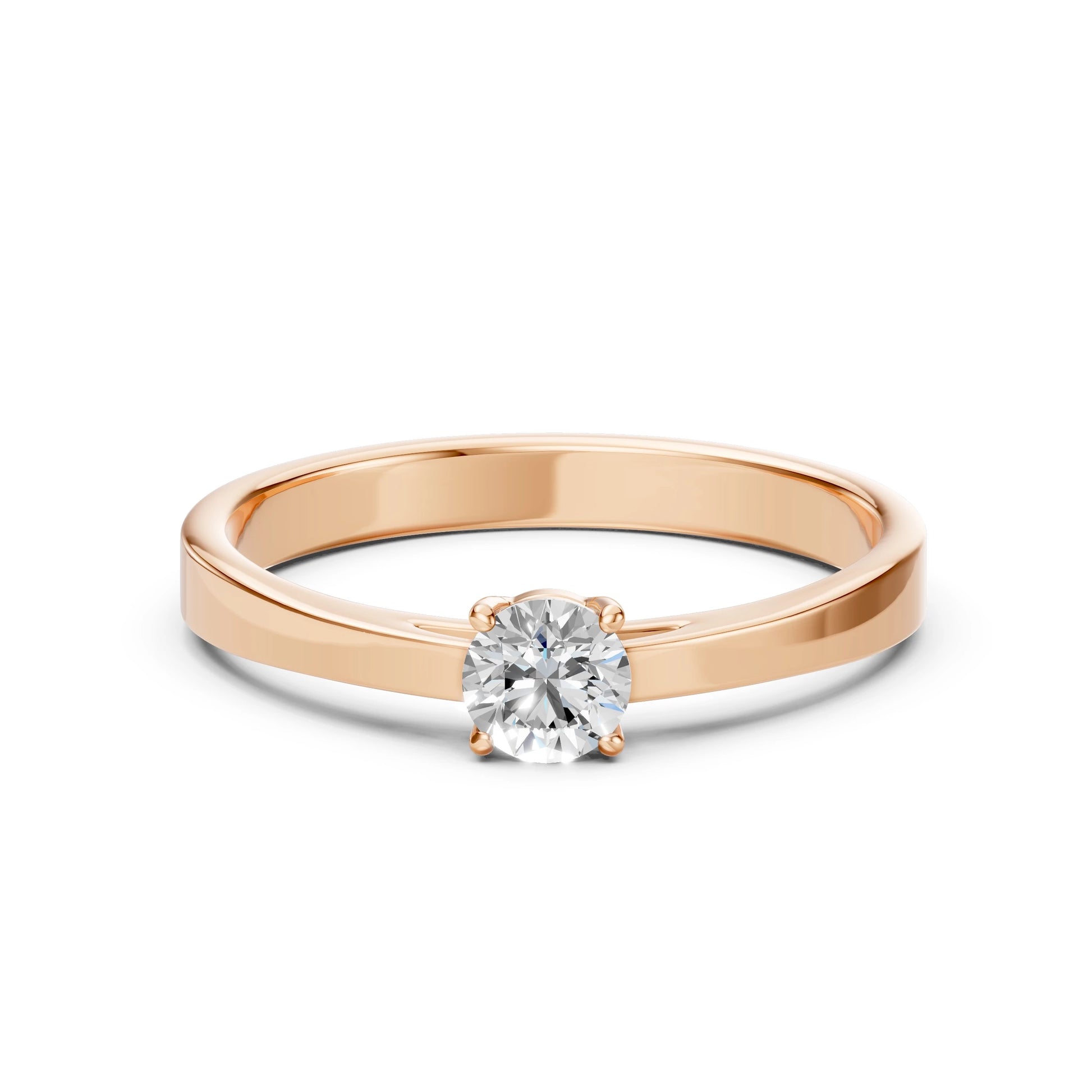 Solitaire Ring (Round), 0.4 ct — 101-10012/1(4.7)