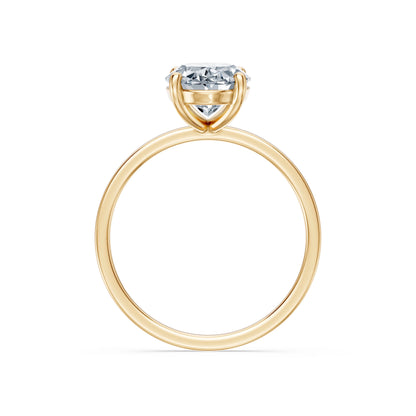 Oval Lab Grown Diamond Solitaire Engagement Ring 2.0ct by Qutahia Jewellery