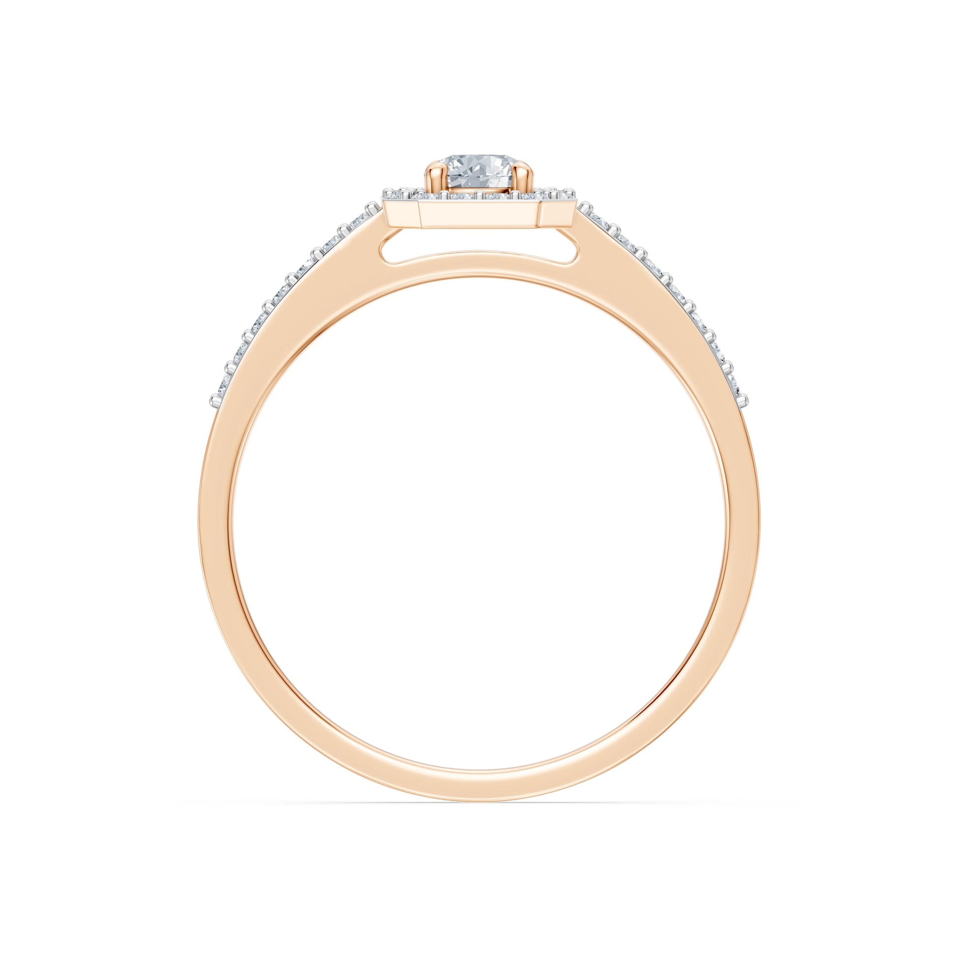 Solitaire Eternity Ring, 0.2 ct — 101-10118/2(3.7)