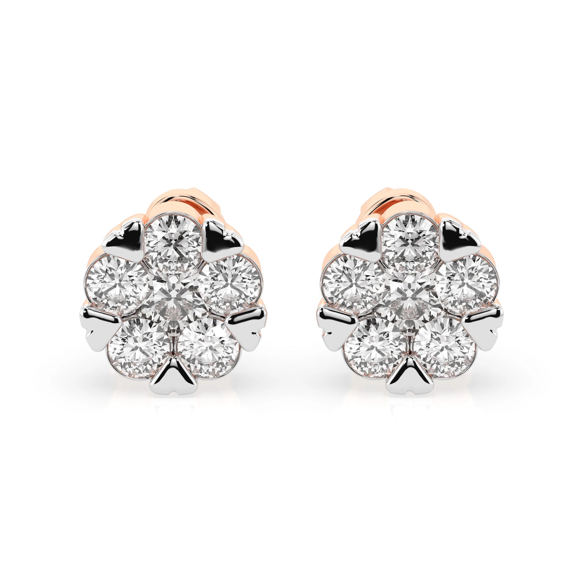 Illusion Earring (Round), 0.3 ct — 102-10015/2(3.4)