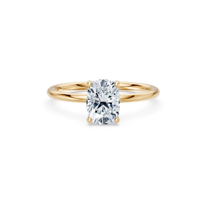 Cushion Lab Grown Diamond Micro Pave Engagement Ring 1.5ct by Qutahia Jewellery