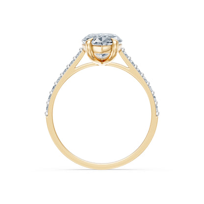 Marquise Lab Grown Diamond Slim Pave Eternity Ring 2.0ct by Qutahia Jewellery