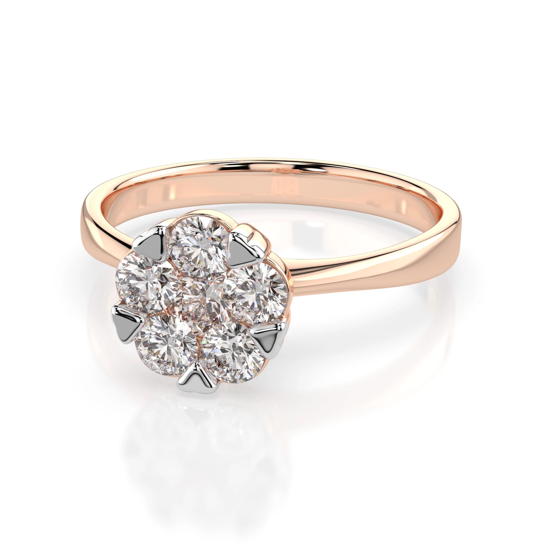 Illusion Ring (Round), 0.15 ct — 101-10015/1(3.4)