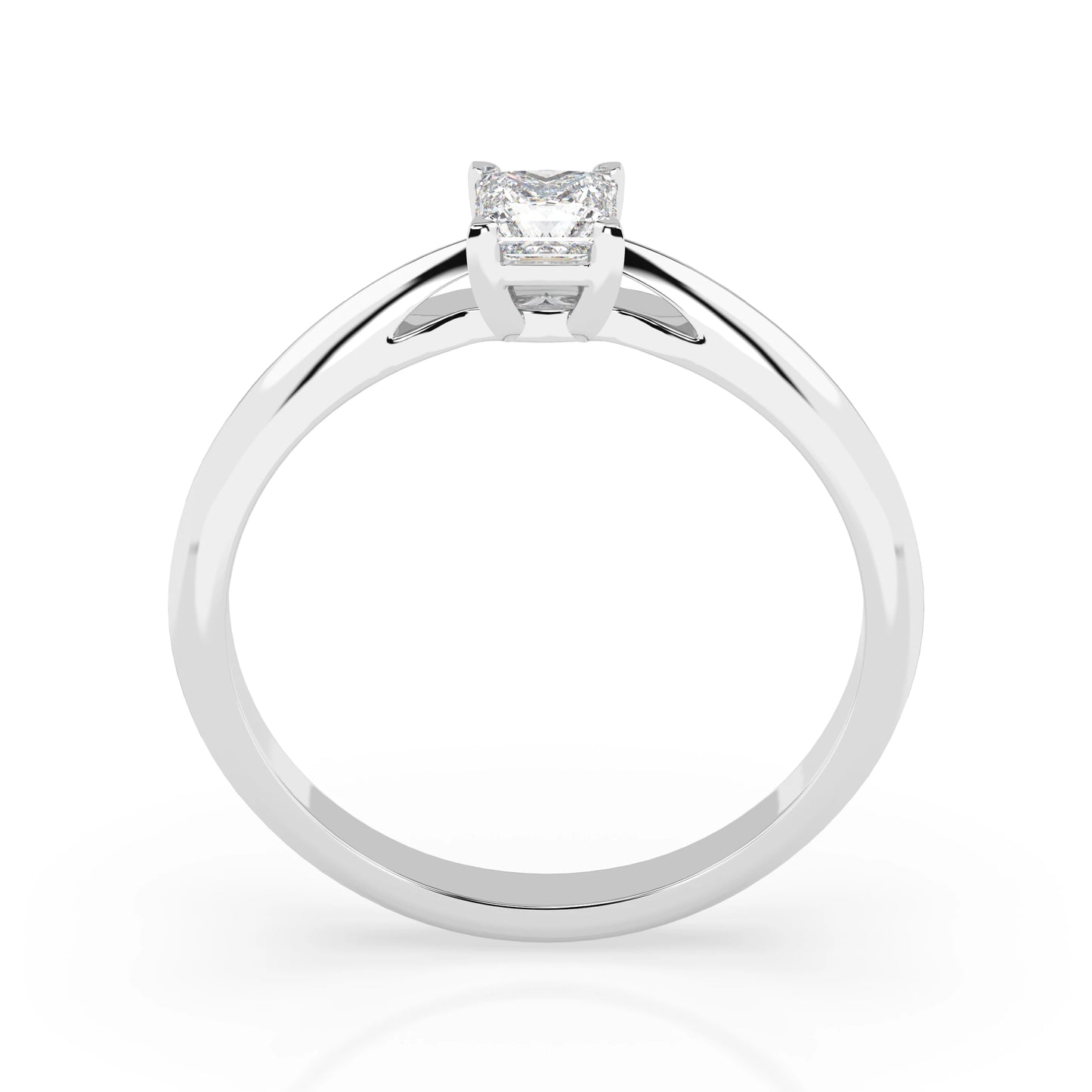 Solitaire Ring (Princess), 0.3 ct — 101-10190(0.30)PR