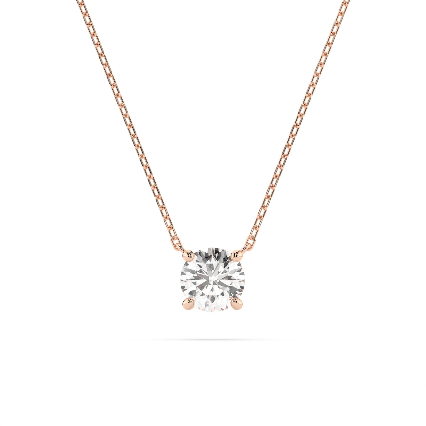 Solitaire Necklace (Round), 0.3 ct — 104-10040(4.2)