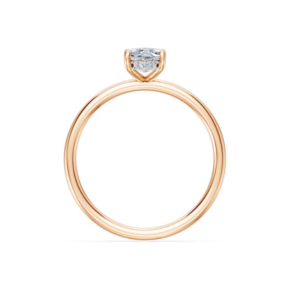 Marquise Lab Grown Diamond Micro Pave Engagement Ring 1.0ct by Qutahia Jewellery