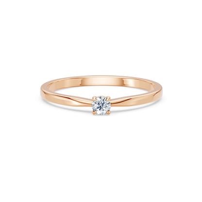 Solitaire Ring, 0.1 ct — 101-10116(3.0)