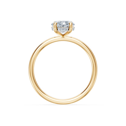 Marquise Lab Grown Diamond Micro Pave Engagement Ring 2.0ct by Qutahia Jewellery