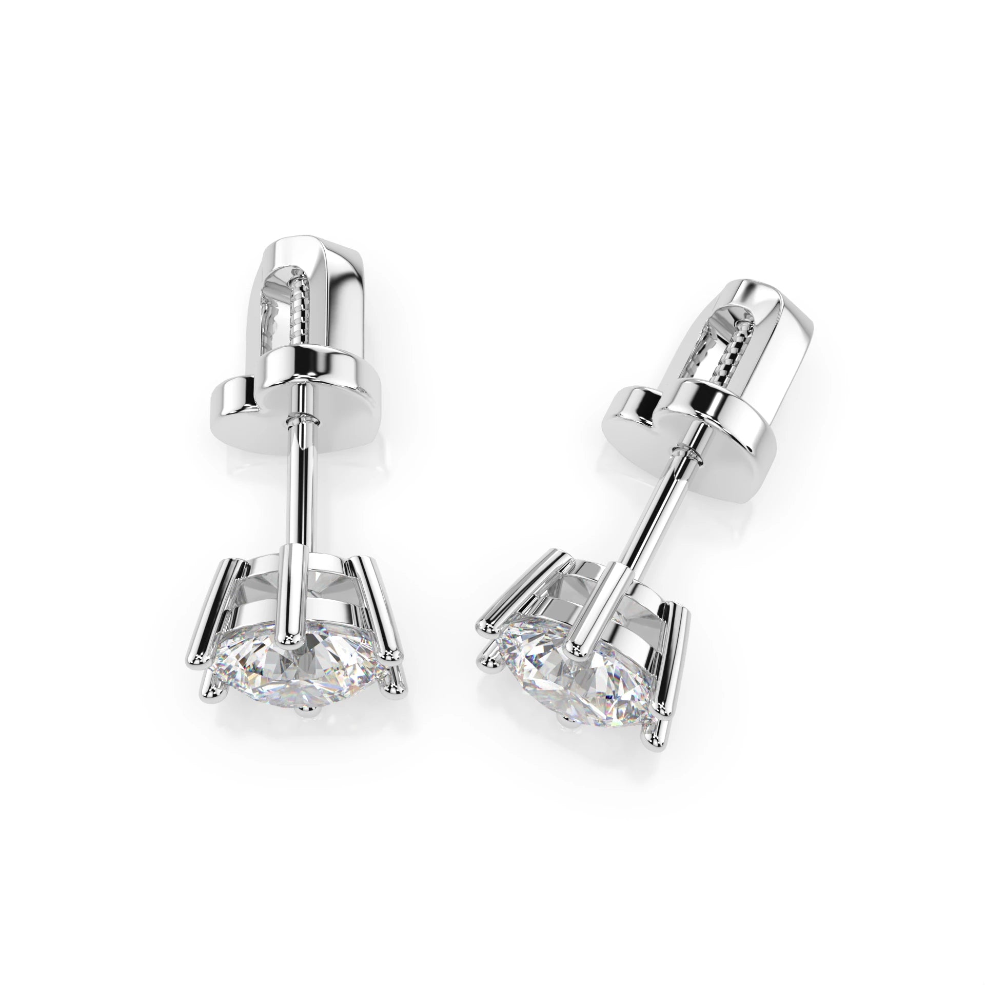 Solitaire Butterfly Earring (Round), 1.0 ct — 102-10151(5.1)