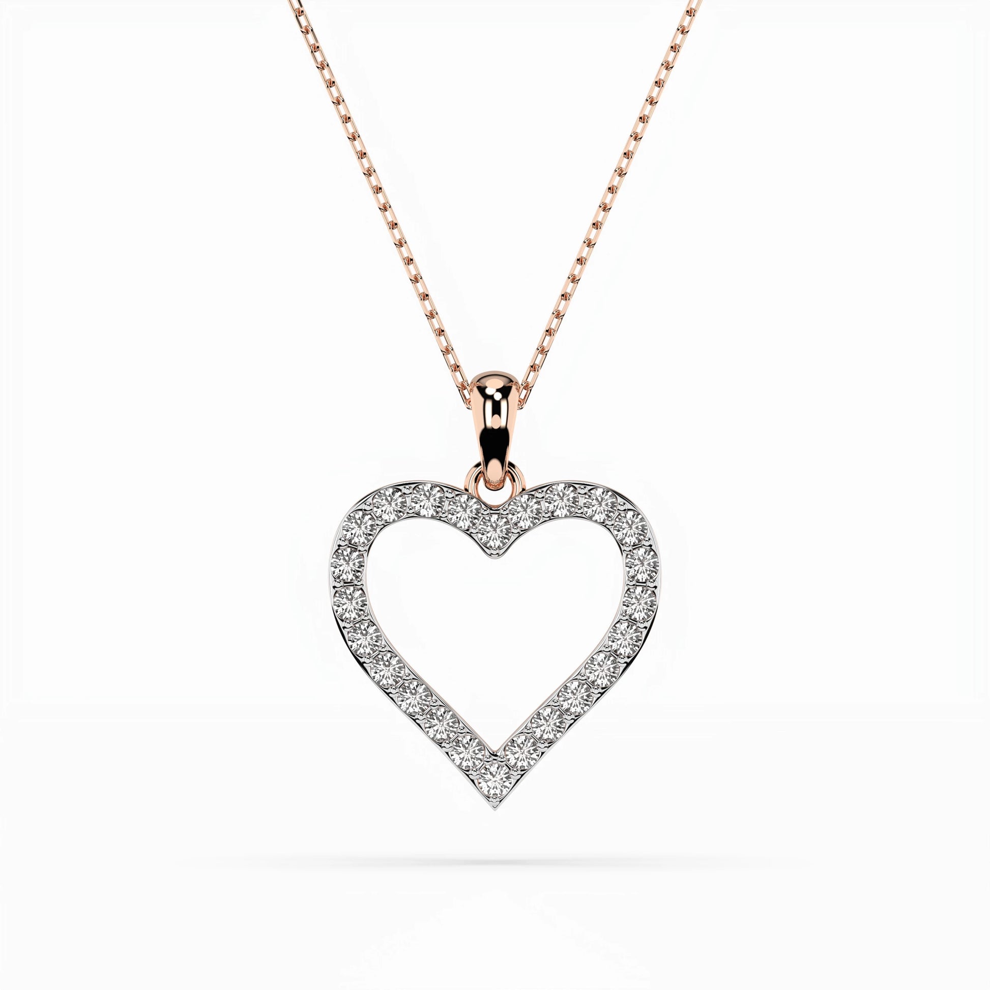 Minimalism Necklace (Round), 0.31 ct — 104-10060