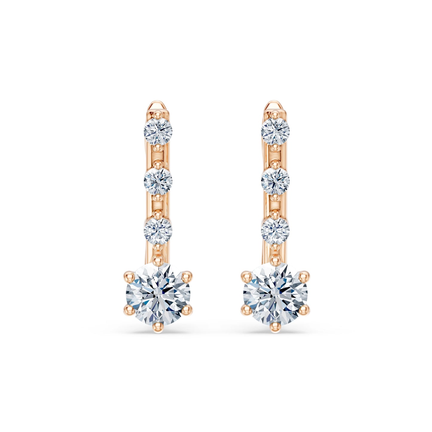 Solitaire Eternity Earring, 0.6 ct — 102-10144(4.2)