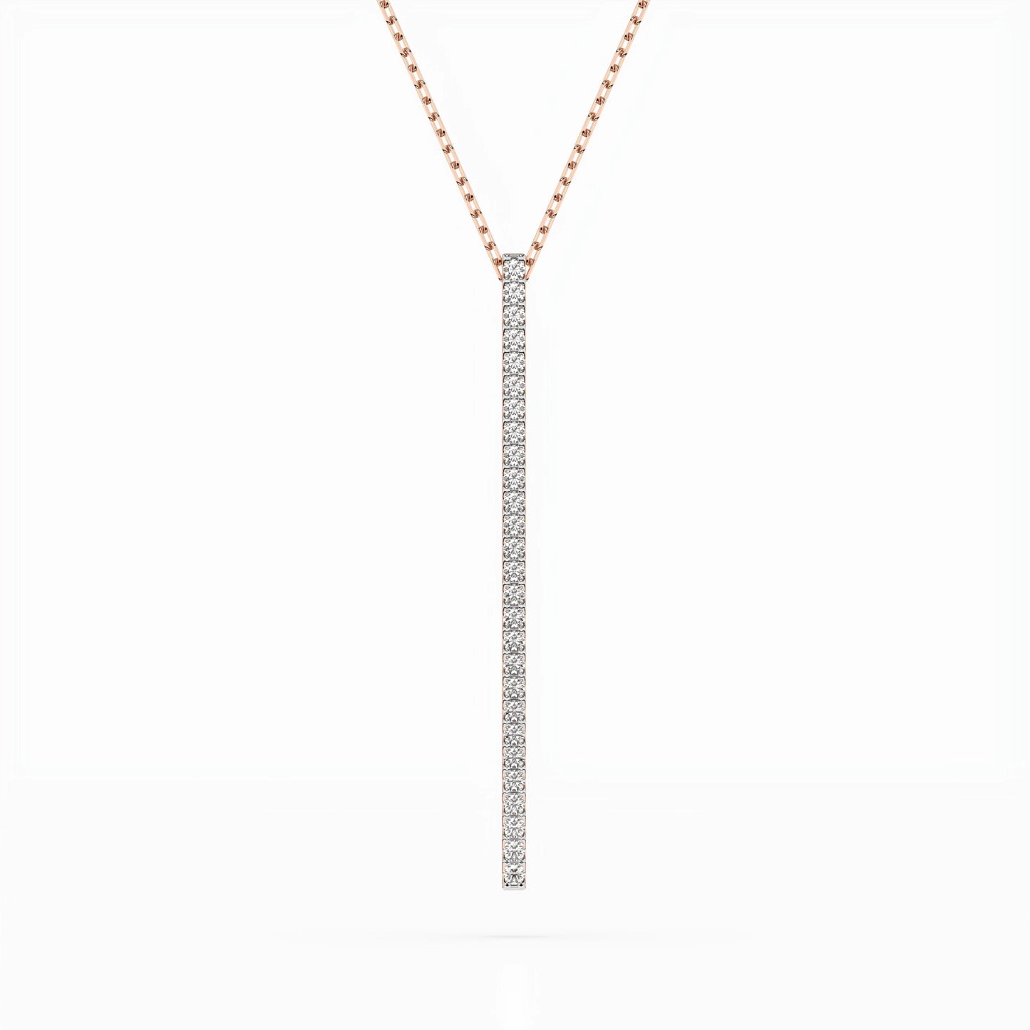 Minimalism Necklace (Round), 0.14 ct — 104-10050