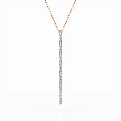 Minimalism Necklace (Round), 0.14 ct — 104-10050