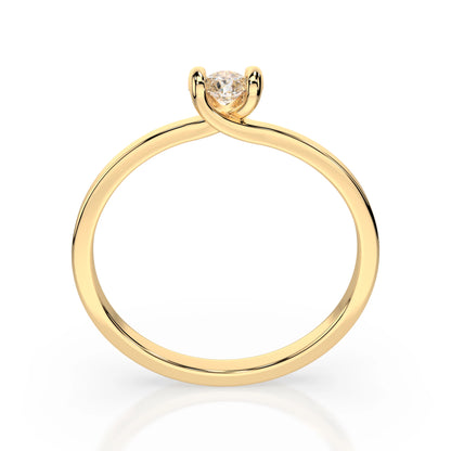 Solitaire Ring (Round), 0.3 ct — 101-10016(4.2)