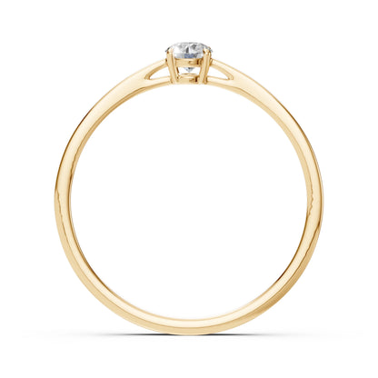 Solitaire Ring (Round), 0.15 ct — 101-10012/1(3.4)