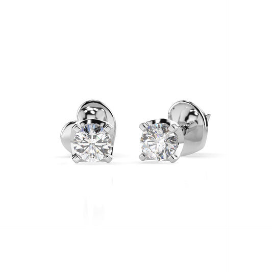 Solitaire Butterfly Earring (Round), 0.2 ct — 102-10020(3.0)