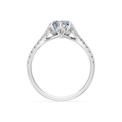 Marquise Lab Grown Diamond Micro Pave Eternity Ring 2.0ct by Qutahia Jewellery