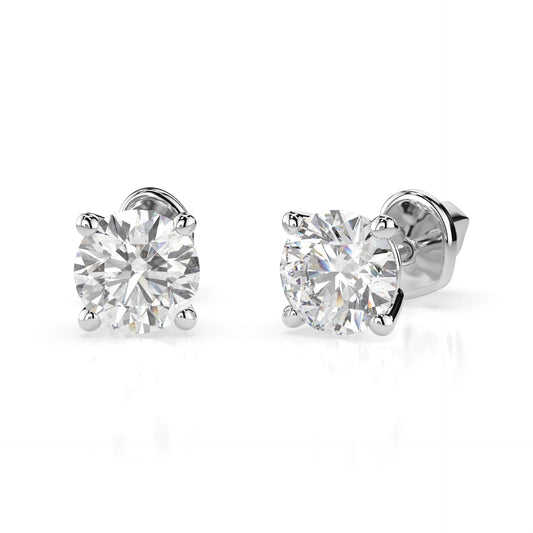 Solitaire Butterfly Earring (Round), 1.0 ct — 102-10012/1(5.1)