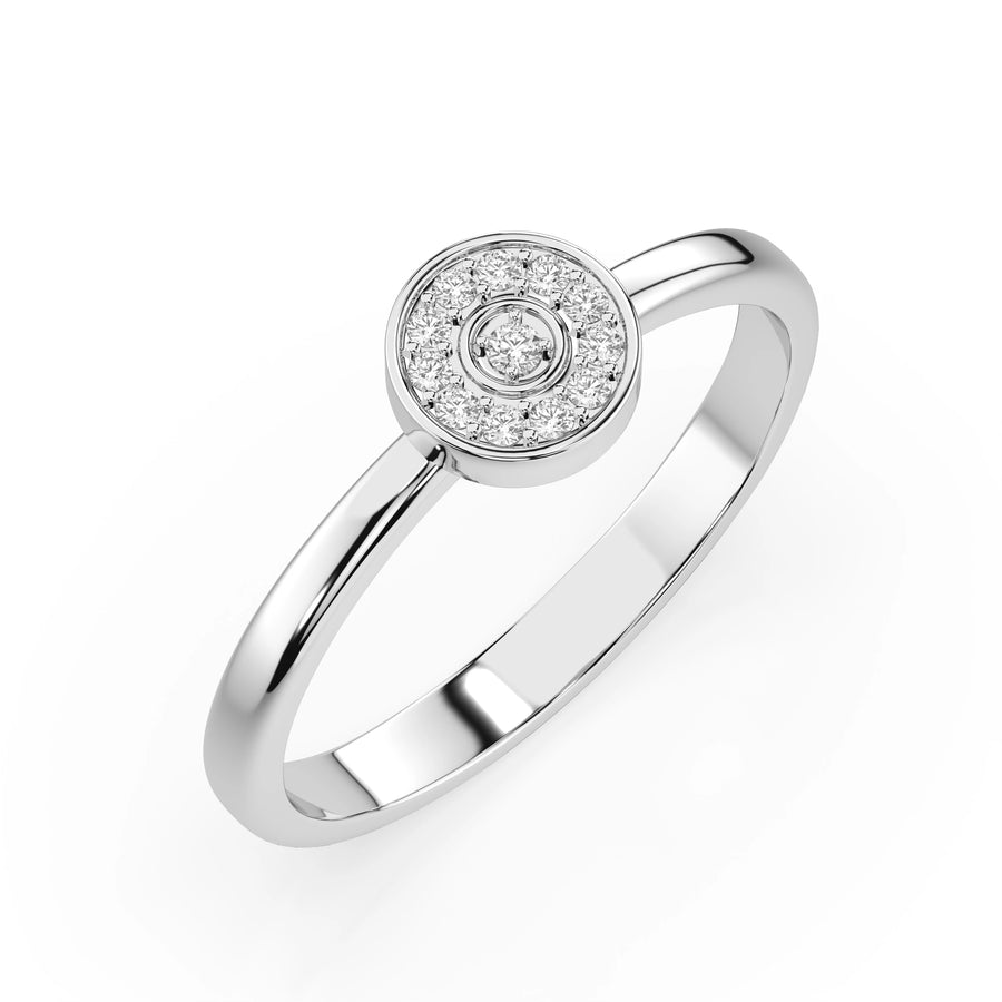 Illusion Ring (Round), 0.07 ct — 101-10075