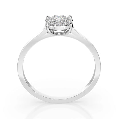 Solitaire Eternity Ring (Round), 0.1 ct — 101-10017/1(3.0)