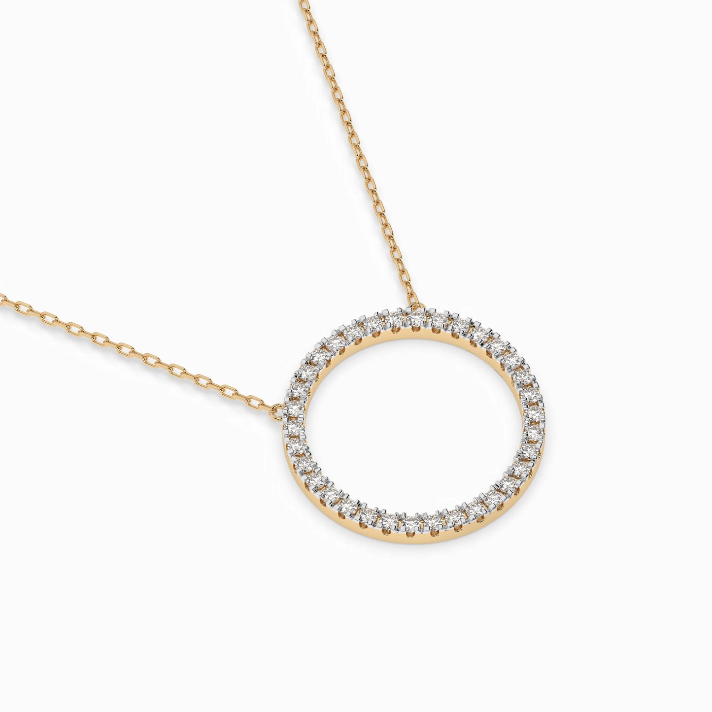 Minimalism Necklace (Round), 0.2 ct — 104-10023