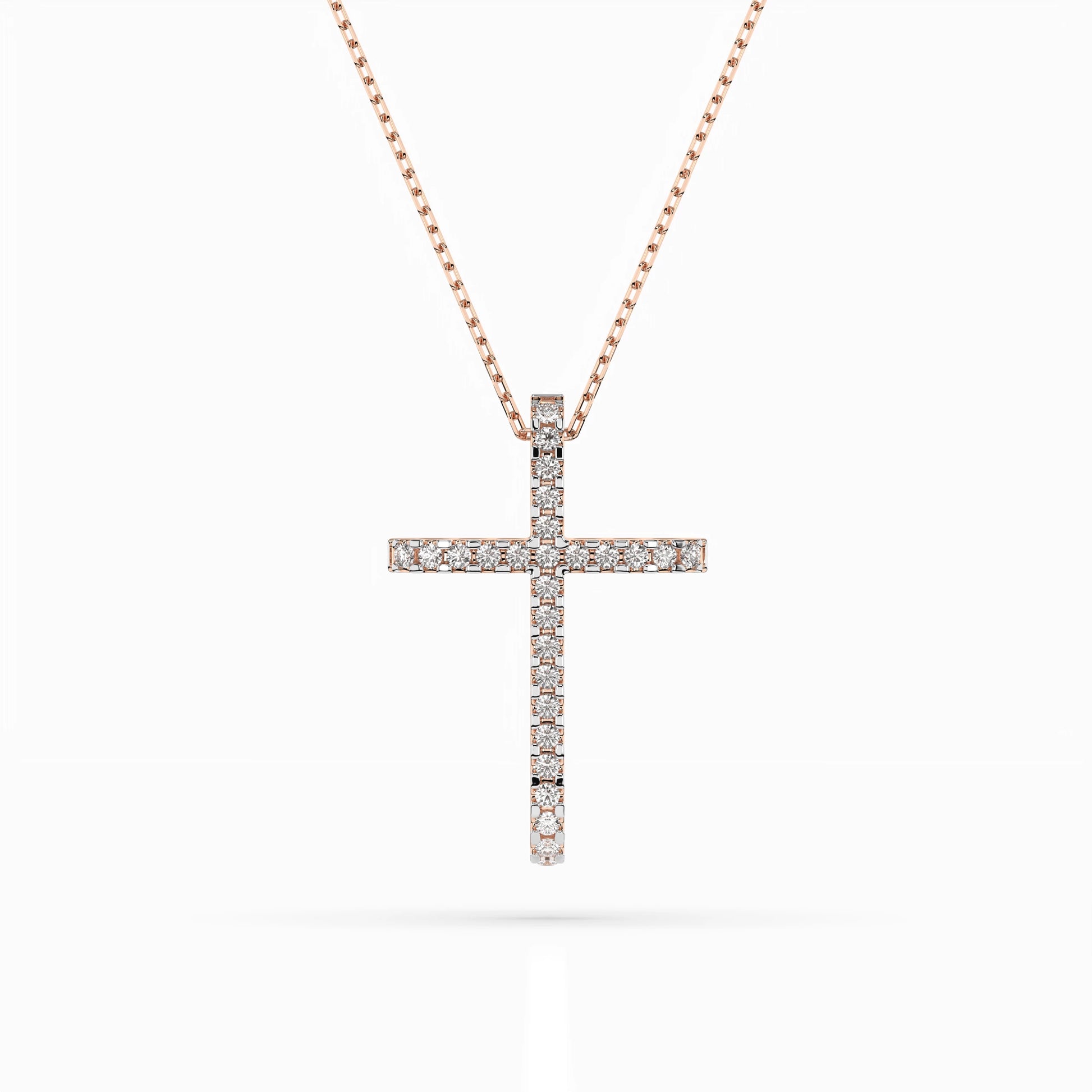 Minimalism Necklace (Round), 0.14 ct — 104-10026