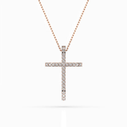 Minimalism Necklace (Round), 0.14 ct — 104-10026