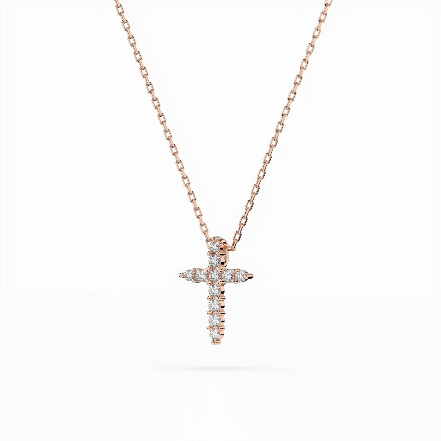 Minimalism Necklace (Round), 0.07 ct — 104-10020