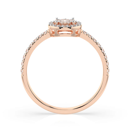Illusion Ring (Round), 0.1 ct — 101-10018(3.0)