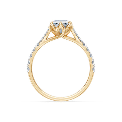 Emerald Lab Grown Diamond Micro Pave Eternity Ring 2.0ct by Qutahia Jewellery