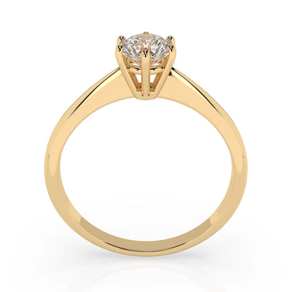 Solitaire Ring (Round), 0.35 ct — 101-10027(4.5)