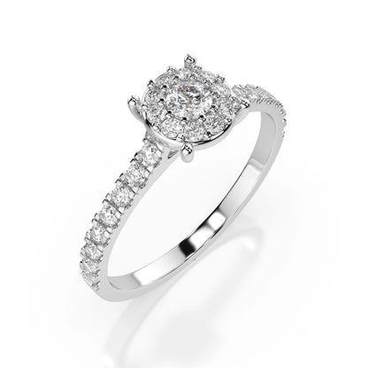 Solitaire Eternity Ring (Round), 0.15 ct — 101-10017(3.4)