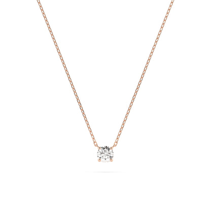 Solitaire Necklace (Round), 0.15 ct — 104-10040(3.4)