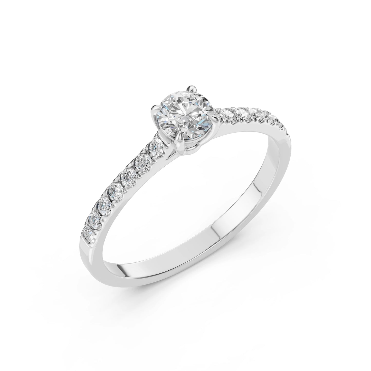 Solitaire Eternity Ring (Round), 0.4 ct — 101-10094(4.7)