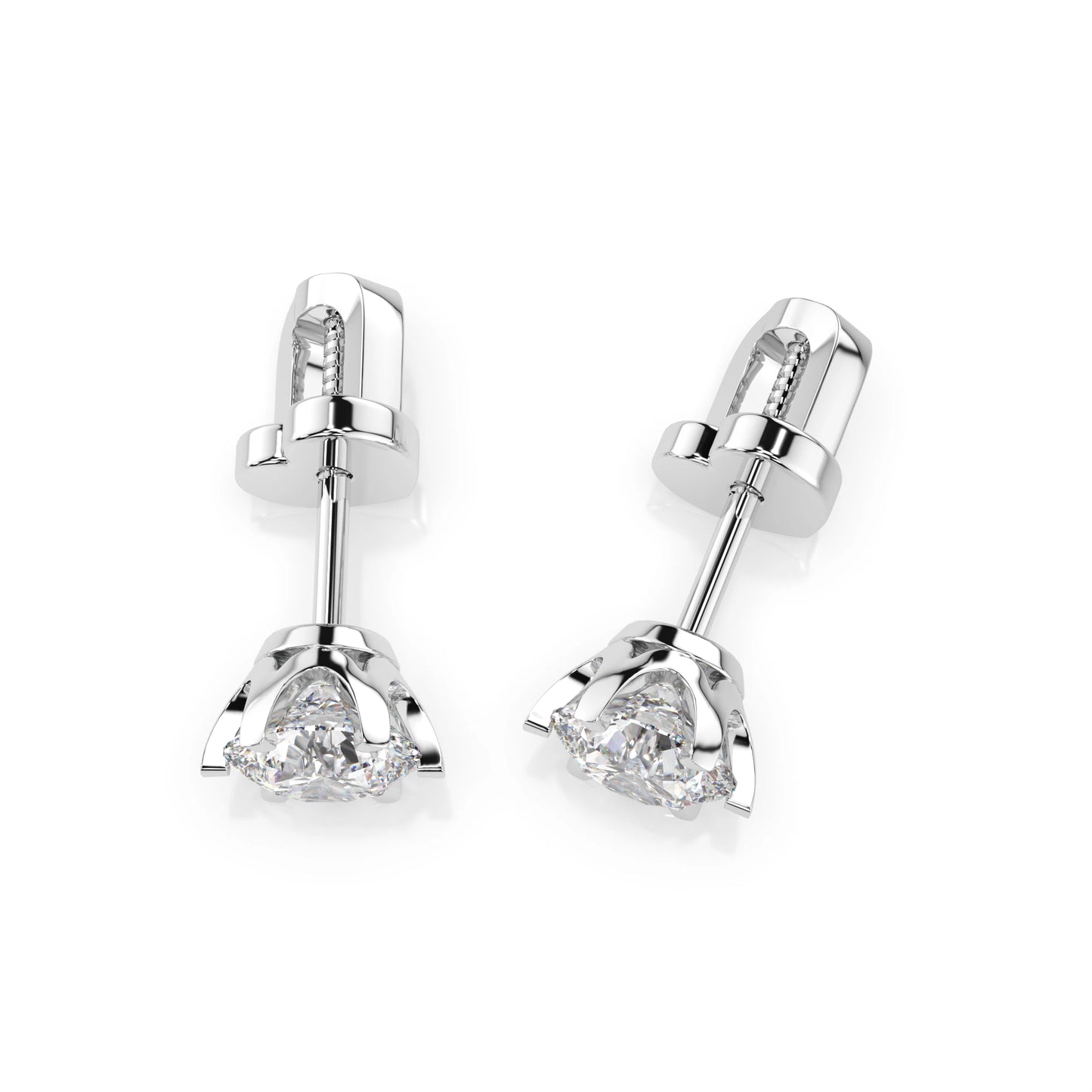 Solitaire Butterfly Earring (Round), 1.0 ct — 102-10040/1(5.1)