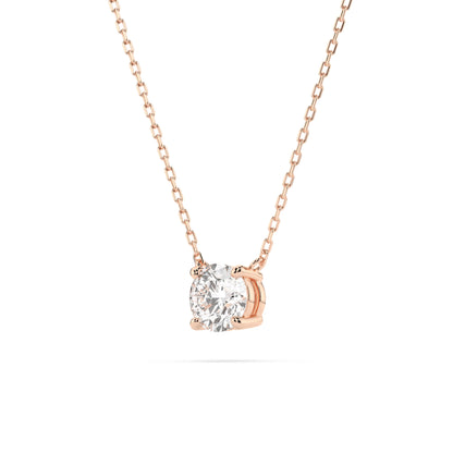 Solitaire Necklace (Round), 0.25 ct — 104-10040(4.0)