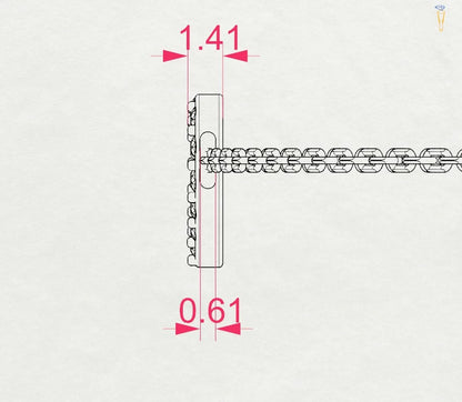 Minimalism Bracelet (Round), 0.07 ct — 105-10005