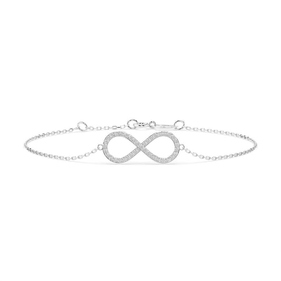 Diamond Bracelet Gold Round 0.19ct by Qutahia Jewellery