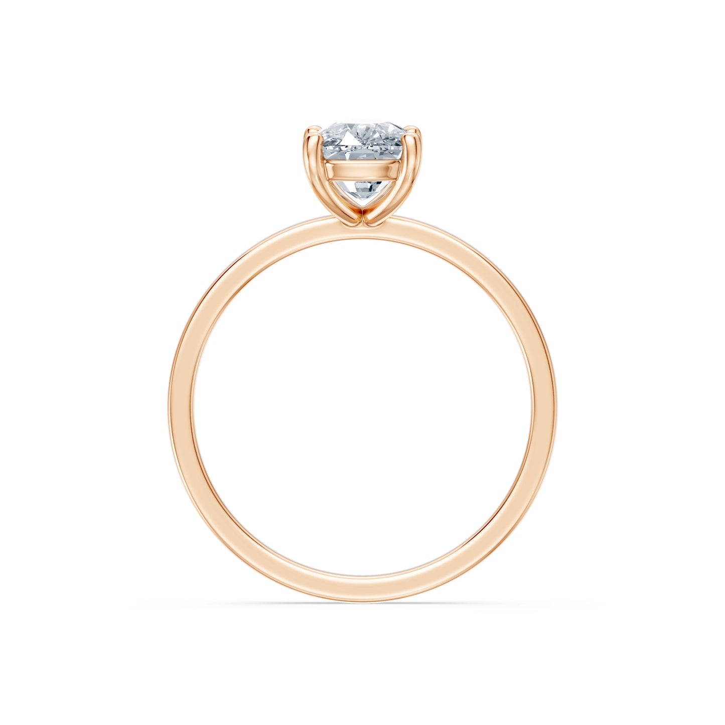 Cushion Lab Grown Diamond Solitaire Engagement Ring 1.5ct by Qutahia Jewellery